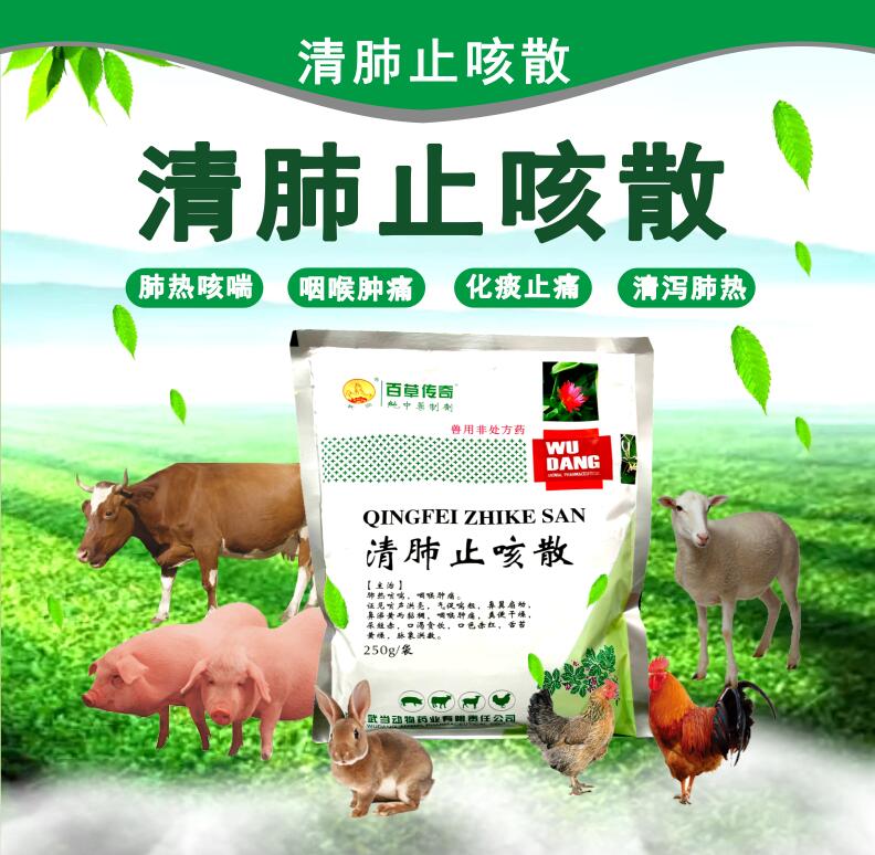 清肺止咳散 清瀉肺熱，化痰止痛，咳喘，咽喉腫痛