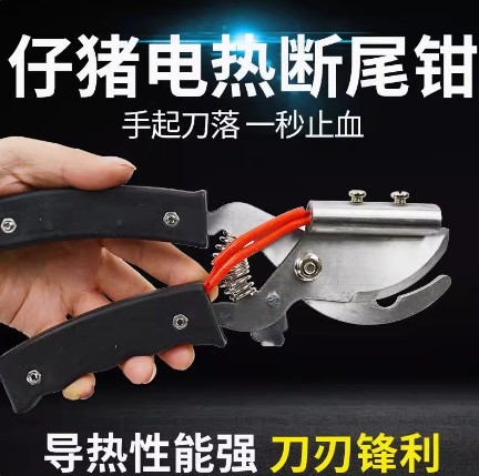 豬用斷尾鉗羊用仔豬剪尾鉗剪豬尾巴獸用剪牙鉗小豬電熱羊羔斷尾器