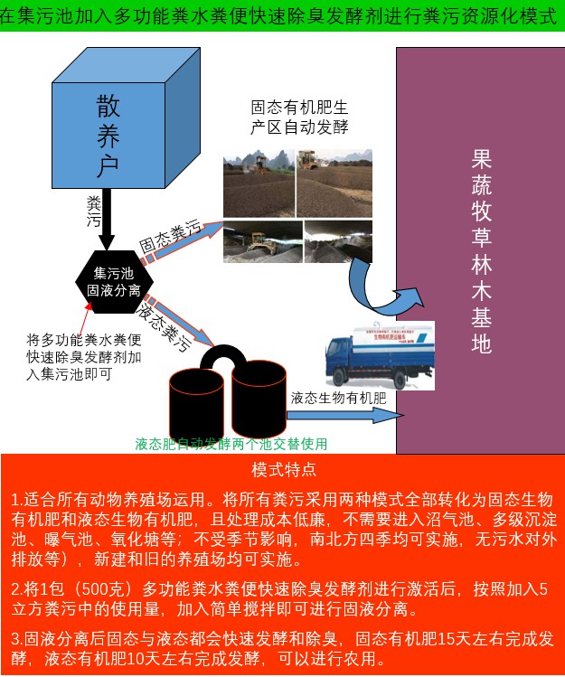 在集污池加入多功能糞水糞便快速除臭發(fā)酵劑進(jìn)行糞污資源化模式2.jpg